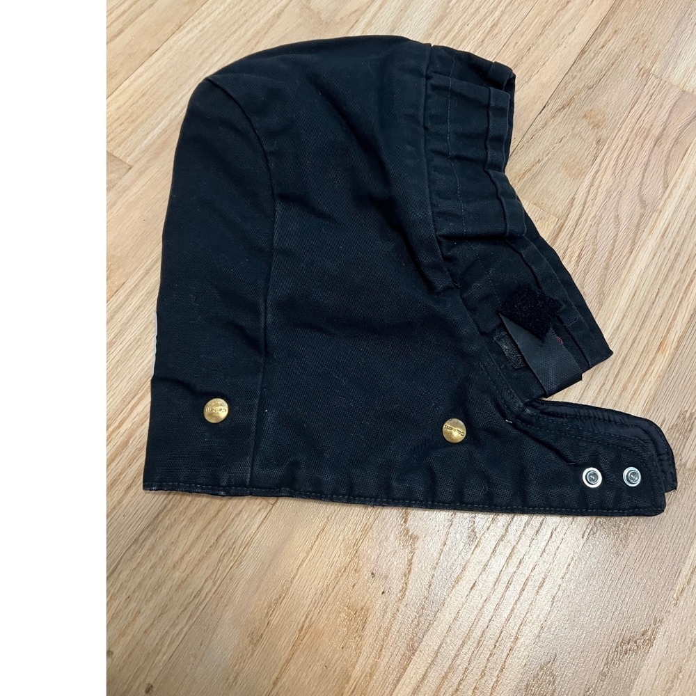 Carhartt Black Duck Canvas Detachable Hood Quilted Lining One Size 01122 T1609
